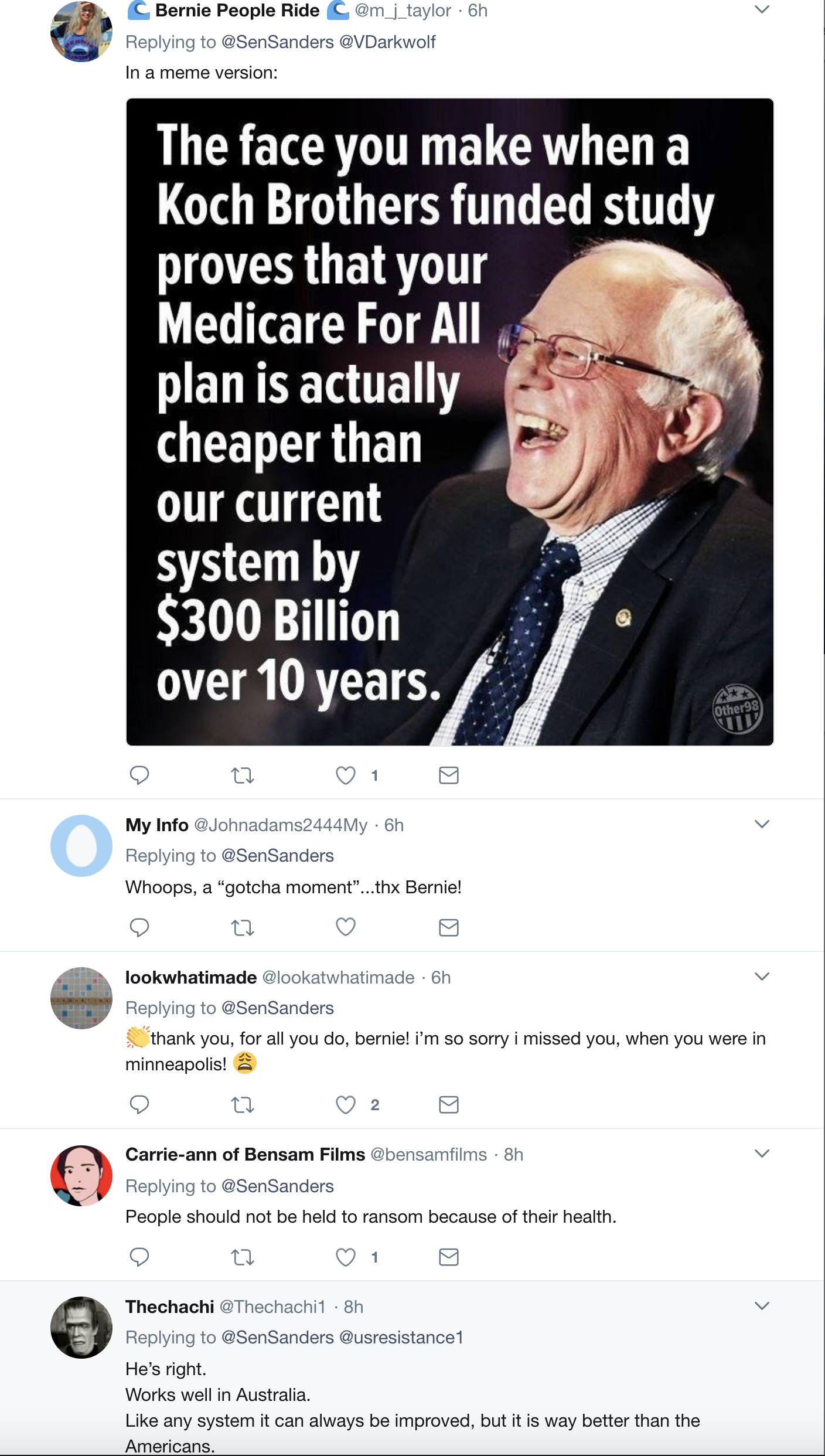 Screen-Shot-2018-07-31-at-2.18.52-PM Watch Bernie Troll The Koch Brothers On Twitter Vid After They Accidentally Backed Him Corruption Healthcare Politics Top Stories 