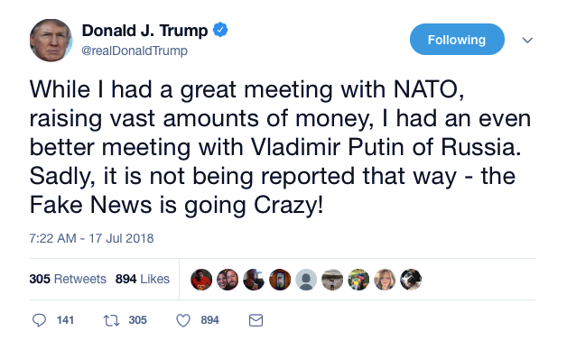 Screenshot-at-Jul-17-10-23-35 Trump Freaks Out On Twitter After No One Is Praises Him For Embarrassing NATO Attacks Donald Trump Featured Foreign Policy Politics Social Media Top Stories 