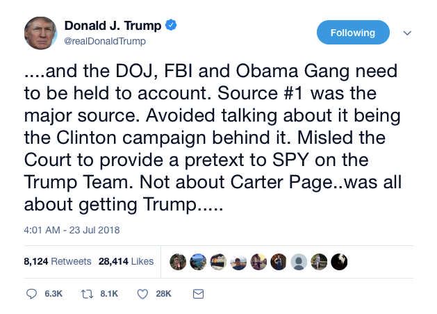 Screenshot-at-Jul-23-08-45-08 Trump Flies Into Guilty 7-Tweet Rager Over Carter Page FISA Warrant Like A Stupid Criminal Donald Trump Featured Politics Russia Social Media Top Stories 