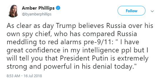 amber-phillips James Comey Responds To Trump's Wild Betrayal Of The United States & It Is Not Pretty Corruption Donald Trump Politics Russia Top Stories 