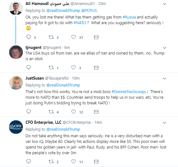 four Trump Finishes NATO Meeting & Tweets Insane Gibberish Like A Madman High On Power Donald Trump Politics Social Media Top Stories 