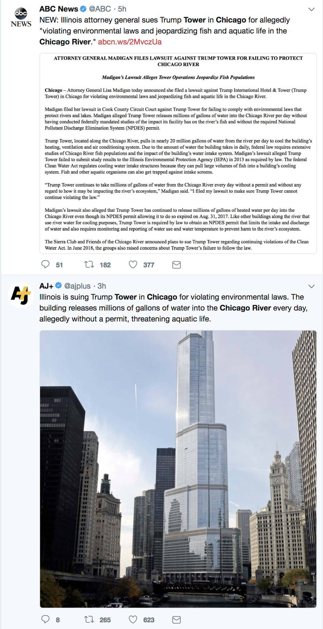 Screen-Shot-2018-08-14-at-4.59.29-PM Trump Tower Steals Millions Of Gallons Of Water Without Regard For River Ecosystem Corruption Donald Trump Environment Politics Top Stories 