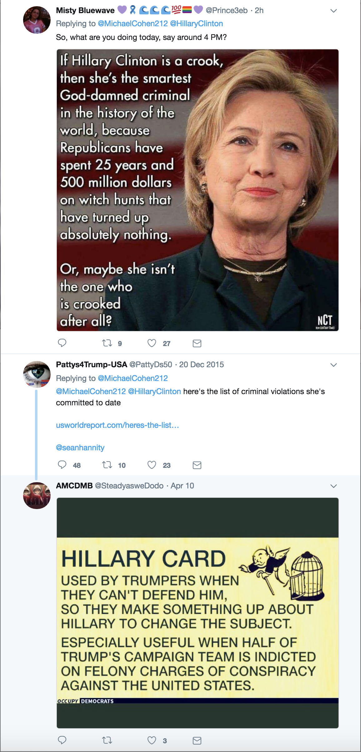 Screen-Shot-2018-08-21-at-4.09.04-PM Old Michael Cohen Tweet About Hillary Clinton Goes Viral Again In The Best Way Possible Celebrities Corruption Crime Donald Trump Election 2016 Politics Top Stories 