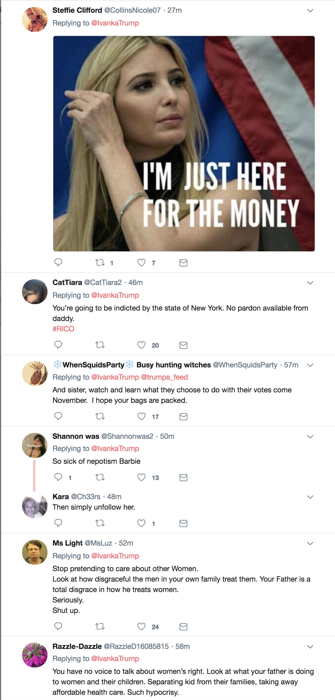 Screen-Shot-2018-08-26-at-12.44.58-PM Ivanka Tweets About Women's Voting Inequity & Gets Told Where To Shove Her Fake Outrage Celebrities Corruption Donald Trump Feminism Politics Top Stories 