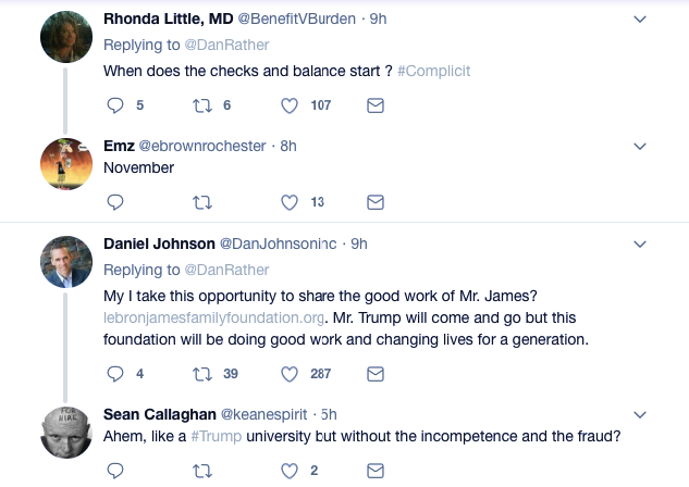 Screenshot-at-Aug-04-09-47-34 Dan Rather Trolls Trump For Racist Comments On LeBron James & Don Lemon Like A Boss Uncategorized 