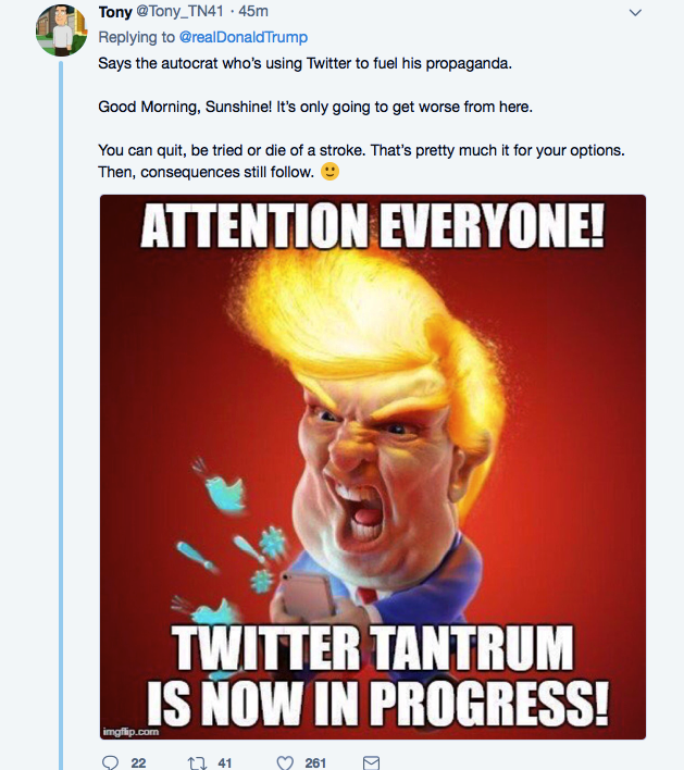 Screenshot-at-Aug-18-08-40-48 Trump Jolts Awake, Flies Into Saturday AM Twitter Rant You Have To See To Believe Donald Trump Featured Media Politics Social Media The Internet 
