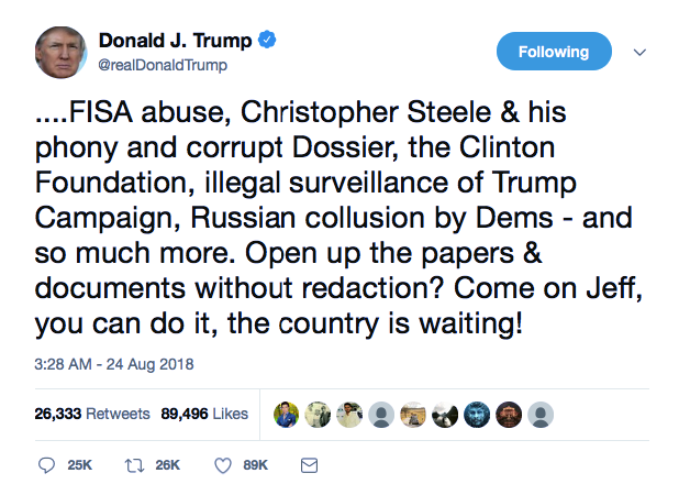Screenshot-at-Aug-26-09-30-24 Trump Sunday Retweets His Own Posts Like A Toddler Who Stole His Mom's Phone Crime Donald Trump Featured Politics Social Media Top Stories 