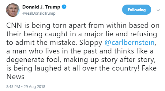 trump-cnn Trump Tweets Wednesday Night CNN Conspiracy Theory Like A Madman Losing Control Donald Trump Media Politics Social Media Top Stories 
