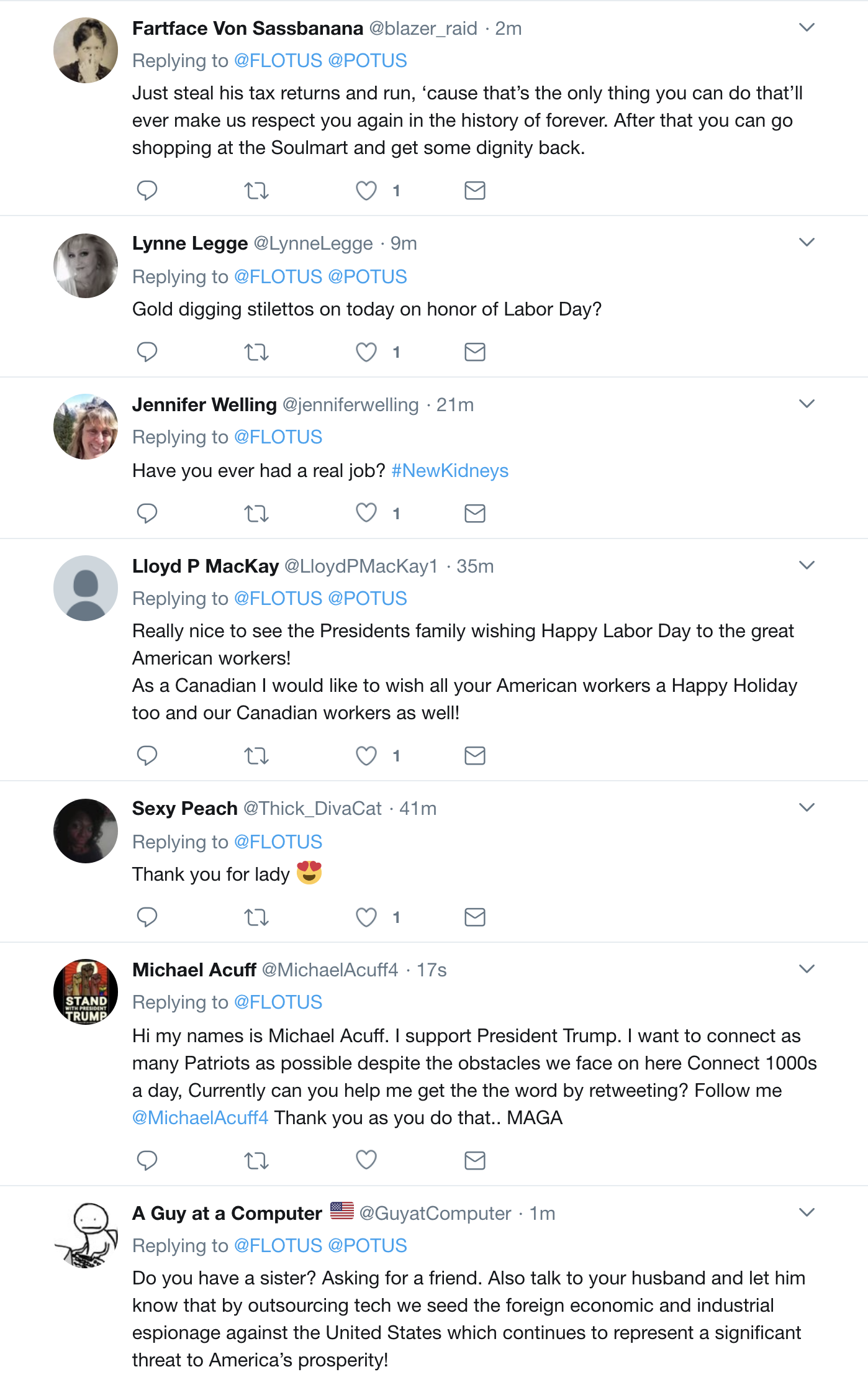 Screen-Shot-2018-09-03-at-10.38.27-AM Lazy Melania Tweets A Single Hashtag For Labor Day & Gets Eaten Alive Immediately Donald Trump Labor Politics Top Stories 