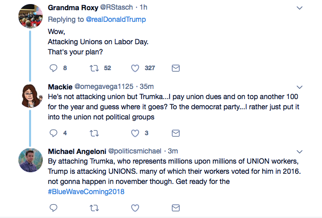 Screenshot-at-Sep-03-09-31-23 Trump Flies Into Wild Labor Day Twitter Meltdown Against American Unions Like A Punk Donald Trump Featured Labor Politics Social Media Top Stories 