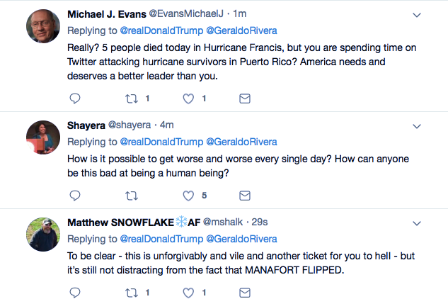 Screenshot-at-Sep-14-19-17-34 Trump Doubles Down On Puerto Rican Death Denial In Friday Tweet - Gets Annihilated Donald Trump Featured Politics Social Media Top Stories 