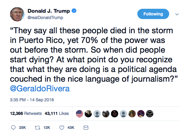 Screenshot-at-Sep-14-22-28-46 Trump Spirals Into Friday Night Twitter Rant About Puerto Rico That Has Everyone Pissed Donald Trump Featured Politics Social Media Top Stories 