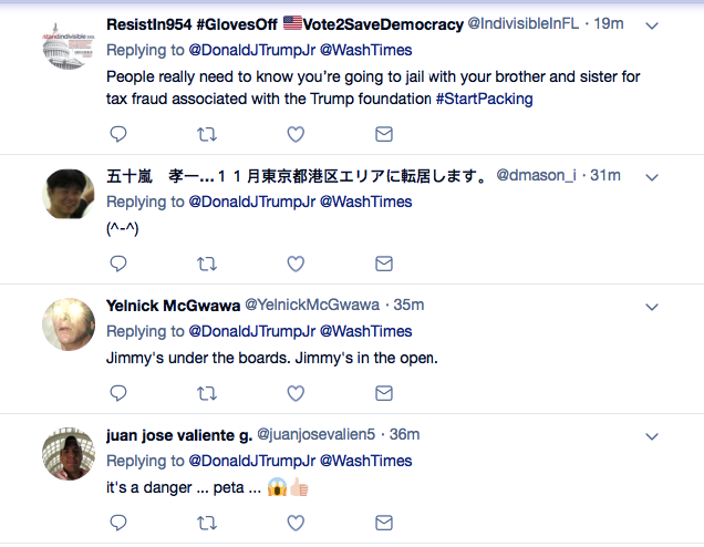 Screenshot-at-Sep-21-11-32-21 Trump Jr. Tweets Responds To PETA's Mock-Halloween Costume Like A Total Crybaby Donald Trump Featured Politics Social Media Top Stories 