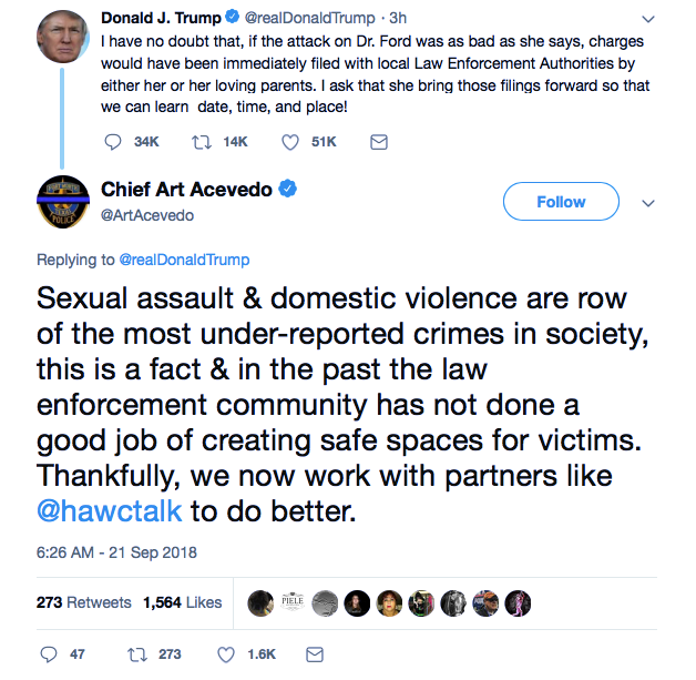 Screenshot-at-Sep-21-12-19-31 Police Chief Hits Trump With Sexual Assault Facts After President's Ignorant Twitter Rant Donald Trump Featured Politics Social Media Top Stories 