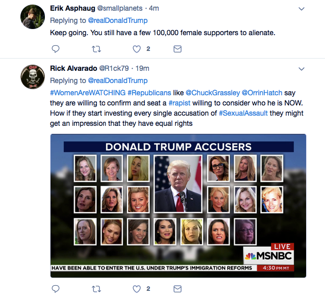 Screenshot-at-Sep-21-12-45-56 Trump Attacks Dianne Feinstein On Twitter For Not Violating Alleged Victim's Privacy Donald Trump Featured Politics Social Media Top Stories 