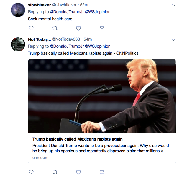 Screenshot-at-Sep-22-10-30-18 Trump Jr. Tweets About Tricking Latino Voters & Gets Eaten Alive In 6 Seconds Flat Donald Trump Featured Immigration Politics Racism Top Stories 