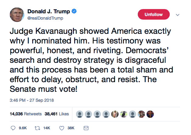 Screenshot-at-Sep-27-18-53-05 Trump Responds To Kavanaugh's Weeping Performance & Gets Exactly What He Deserves Donald Trump Featured Me Too Politics Sexual Assault/Rape Top Stories 
