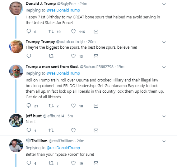 five6 Trump Goes Full Stupid During Phony Twitter Spasm & Gets The Wrath In 7 Seconds Flat Donald Trump Military Politics Social Media Top Stories 