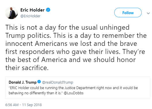 holder-one Eric Holder Just Destroyed Trump For Disrespectful 9/11 Tweets Like A Real Leader Donald Trump Politics Social Media Top Stories 