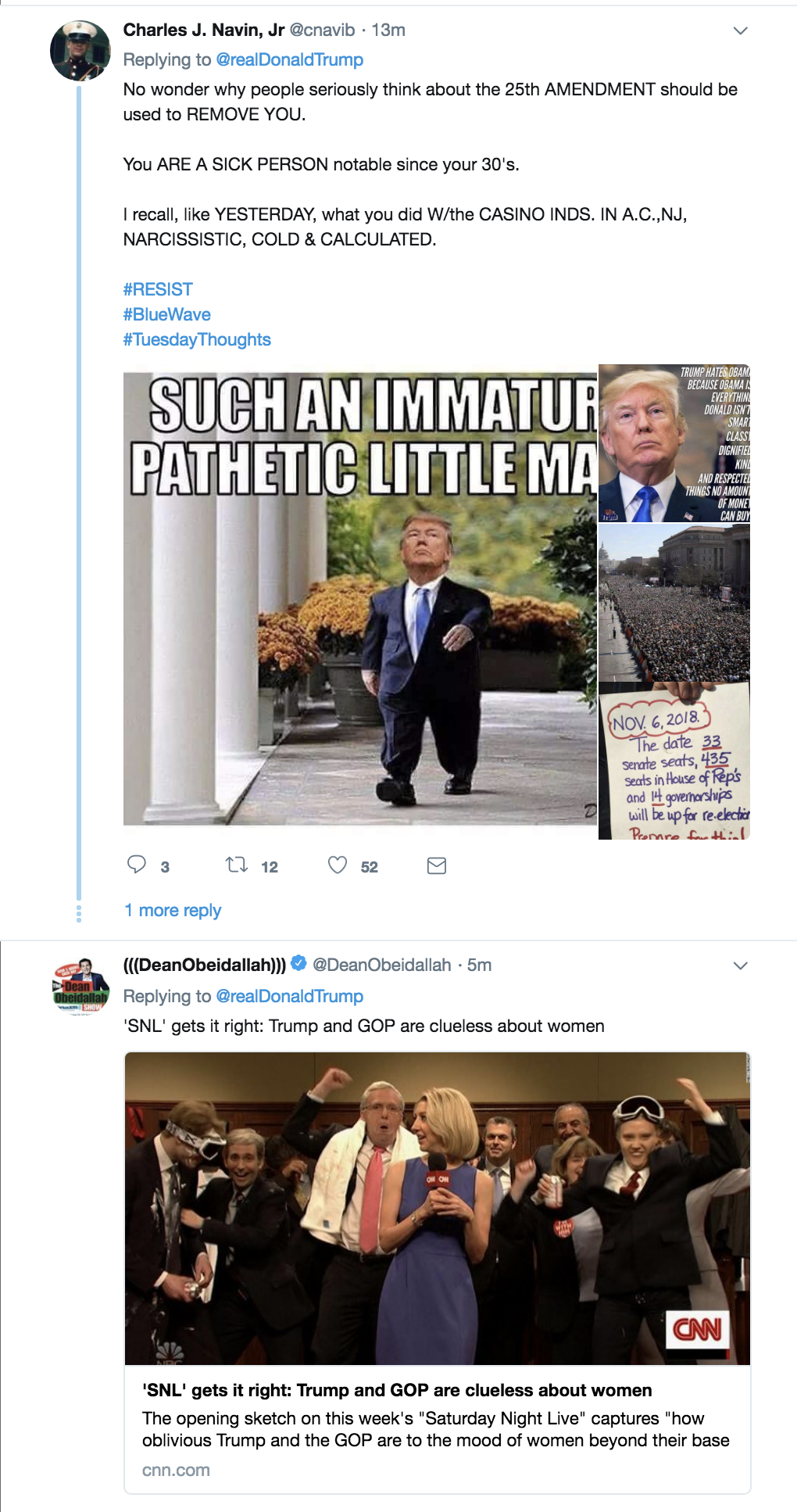 Screen-Shot-2018-10-09-at-8.14.10-AM Trump Flies Into Psycho Tuesday AM Tweet Attacking Kavanaugh Protesters Corruption Donald Trump Politics Top Stories 