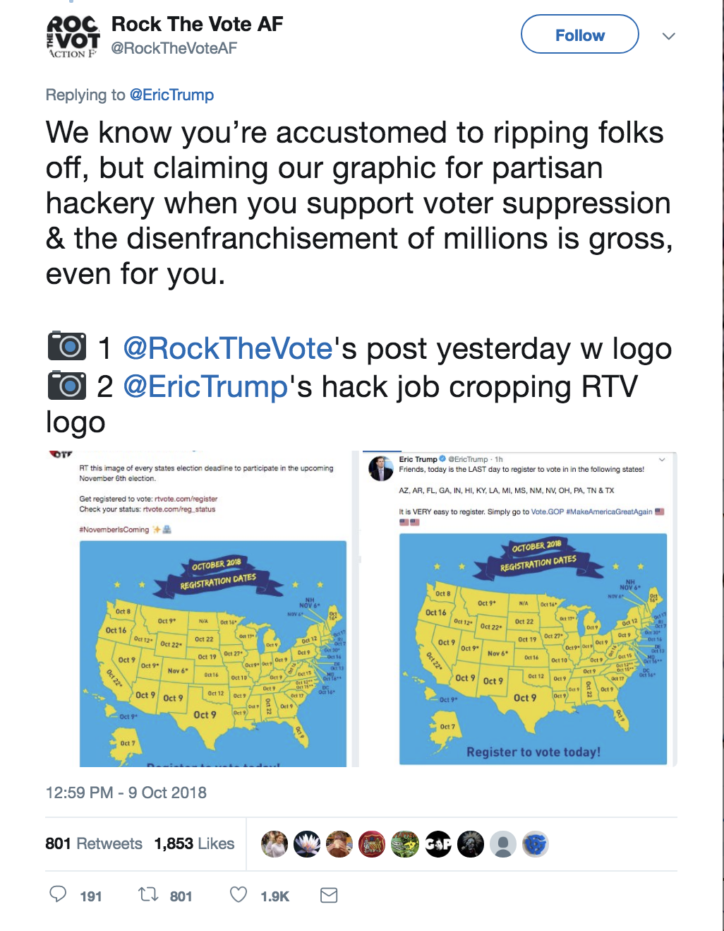Screen-Shot-2018-10-10-at-9.05.24-AM Eric Trump Steals & Edits 'Rock The Vote' Map - Twitter Promptly Destroys Him Corruption Donald Trump Election 2018 Politics Top Stories 