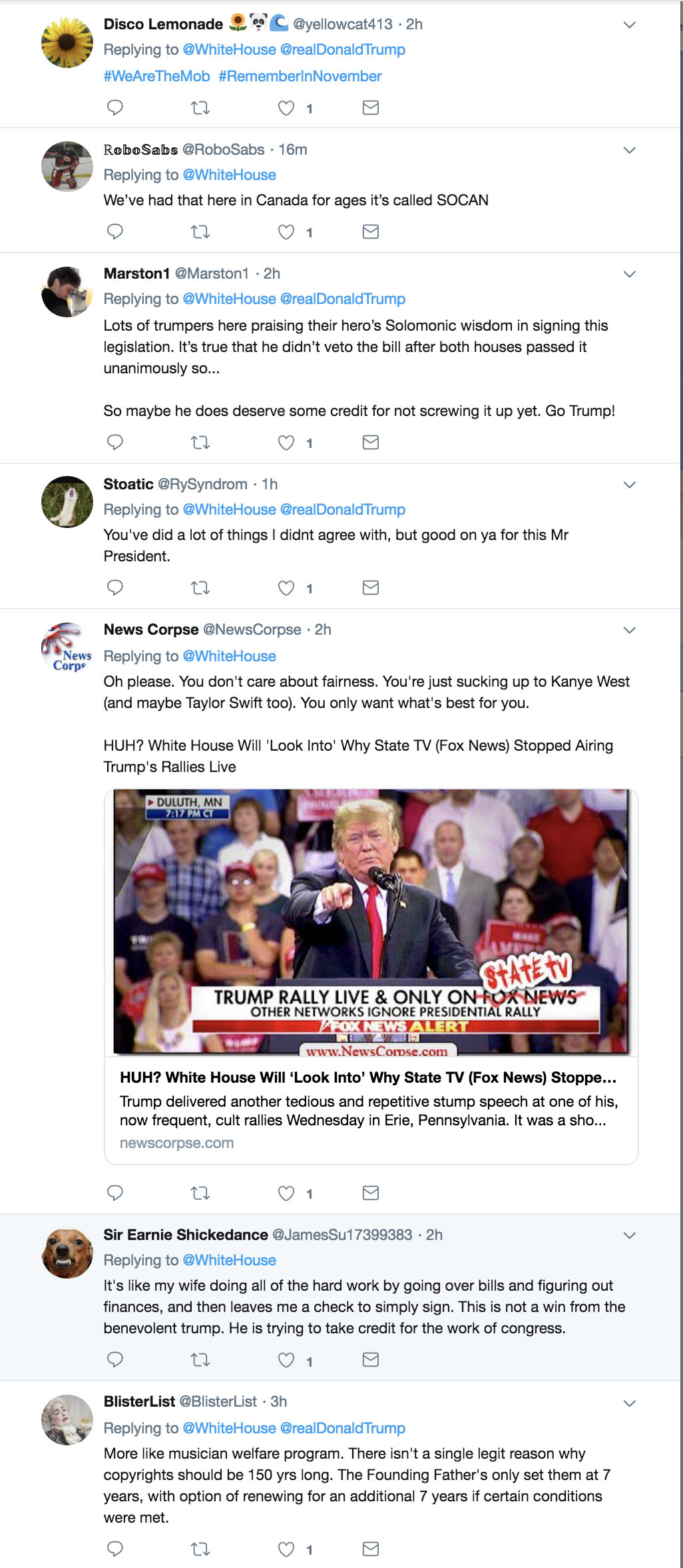 Screen-Shot-2018-10-11-at-3.18.25-PM Trump Tweets Video About Signing Law To Protect Musicians & Gets Eaten Alive Donald Trump Economy Hollywood Music Politics Television Top Stories Videos 