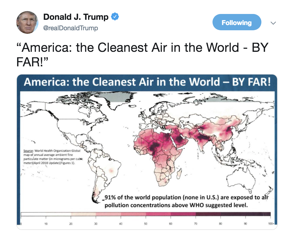Screen-Shot-2018-10-22-at-1.15.29-PM Trump Uses Fake Map As Evidence America Has 'Cleanest Air In The World' Corruption Crime Donald Trump Environment Politics Top Stories 