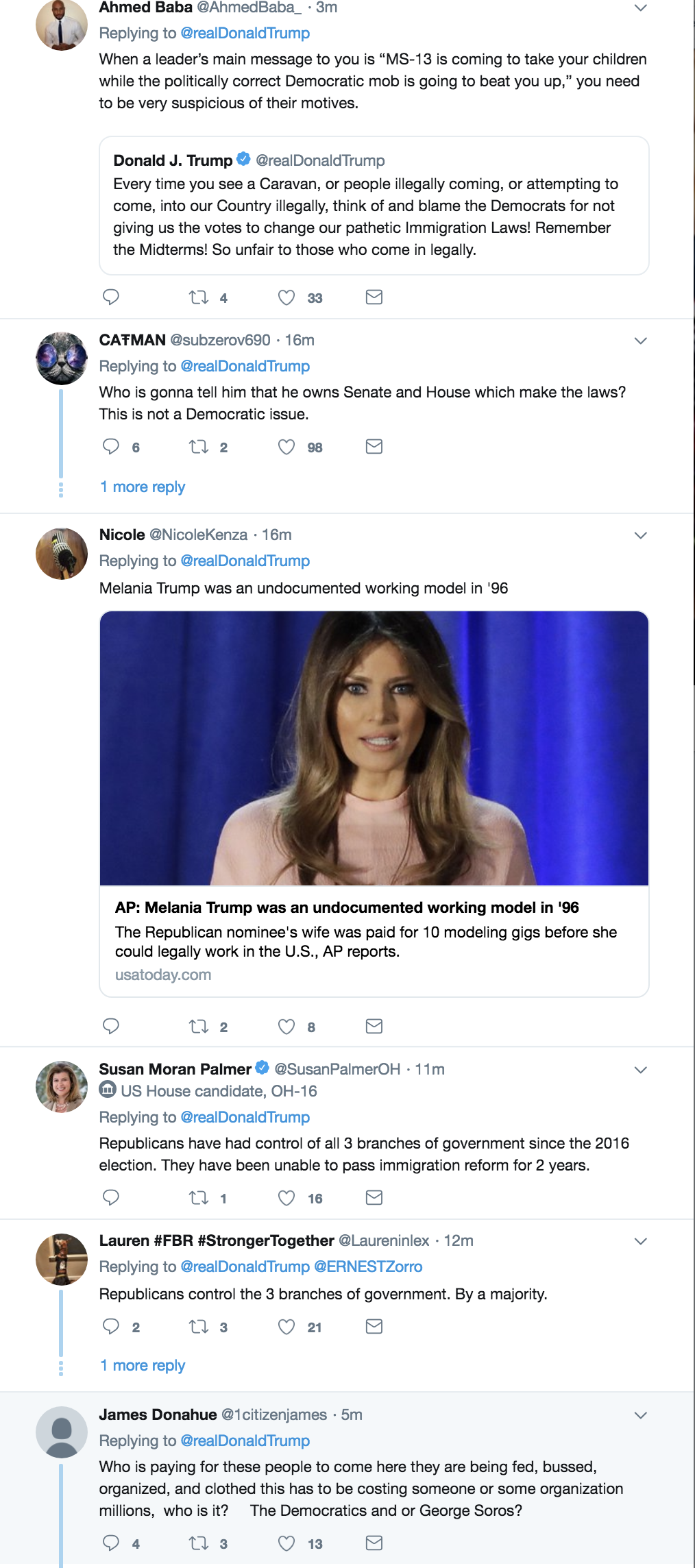 Screen-Shot-2018-10-22-at-8.15.13-AM Trump Declares National Emergency During Monday AM Twitter Frenzy Corruption Donald Trump Politics Racism Refugees Top Stories 
