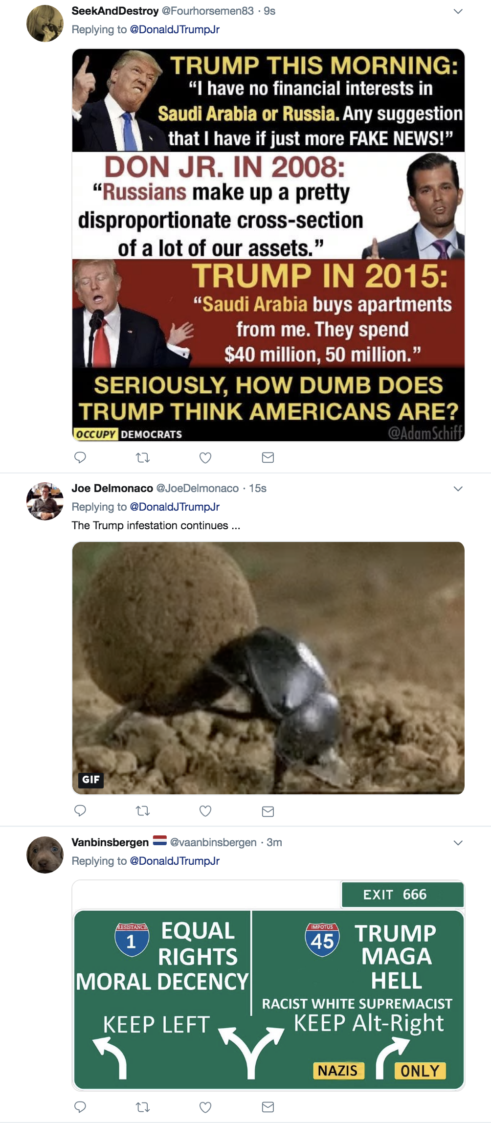 Screen-Shot-2018-10-22-at-9.46.05-AM Don Jr Says He Doesn't Care About Dead WaPo Reporter With Vile Twitter Post Black Lives Matter Civil Rights Corruption Donald Trump Politics Racism Top Stories 
