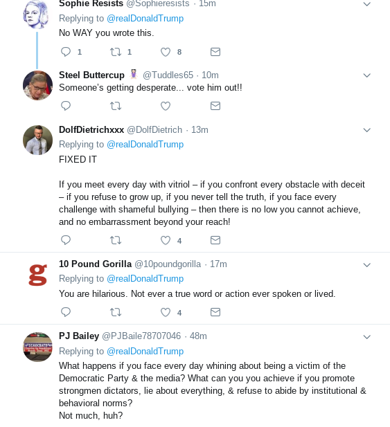Screenshot-2018-10-26-at-7.39.34-PM Trump Tweets Nonsense Message In Middle Of Nat'l Tumult Over Mail Bomber Donald Trump Politics Social Media Top Stories 