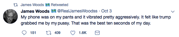 Screenshot-at-Oct-05-10-49-50 Trump Tweets Hate From James Woods Parody Account Like A Dolt Donald Trump Featured Me Too Politics Social Media Top Stories 