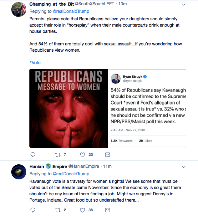 Screenshot-at-Oct-05-11-39-28 Trump Tweets Premature Kavanaugh Confirmation Glee Like A One Minute Man Donald Trump Featured Me Too Politics Sexual Assault/Rape Social Media Top Stories 
