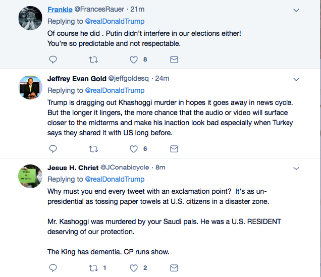 Screenshot-at-Oct-15-09-40-14 Trump Makes Monday Saudi King Announcement Via Twitter Like A Derp Donald Trump Featured Politics Social Media Top Stories 