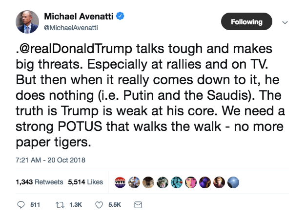 Screenshot-at-Oct-20-11-06-12 Michael Avenatti Publicly Humiliates Trump With Weekend Message To America Donald Trump Election 2020 Featured Politics Social Media Top Stories 