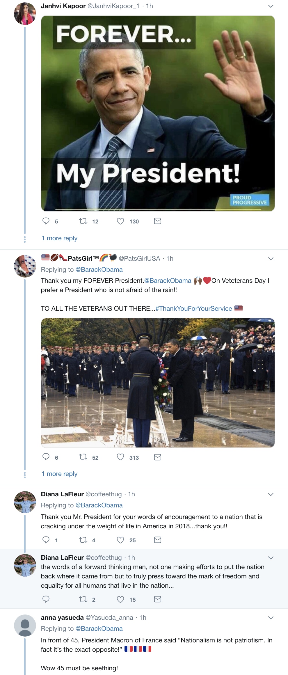 Screen-Shot-2018-11-11-at-11.24.21-AM Obama Delivers Veterans Day Message While Trump Disrespects Troops In France Domestic Policy History Military Politics Top Stories 