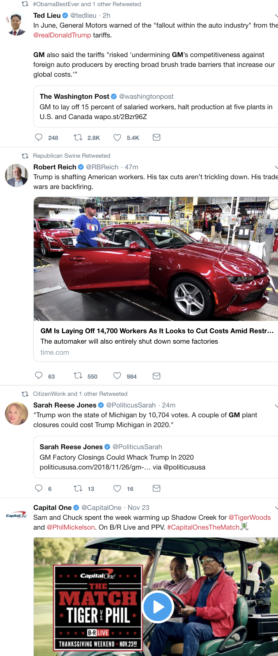 Screen-Shot-2018-11-26-at-1.09.03-PM General Motors Workers Go AWOL After Announcements Of Plant Closures Domestic Policy Donald Trump Economy Politics Top Stories 