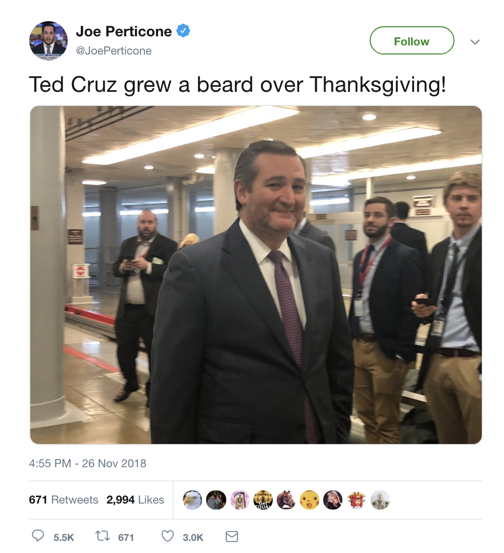 Screen-Shot-2018-11-27-at-1.16.16-PM Ted Cruz Tried Growing A Beard Over The Holidays - Looks Like A Burn Victim (IMAGES) Politics Top Stories 