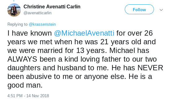 Screenshot-2018-11-15-at-10.22.01-AM Michael Avenatti's Former Wives Issue Public Statements About Violence Claims Donald Trump Politics Social Media Top Stories 