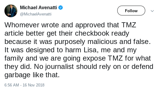 Screenshot-2018-11-16-at-12.49.09-PM Avenatti Threatens TMZ On Twitter After Story Calling Him A Wife-Beater Donald Trump Politics Social Media Top Stories 