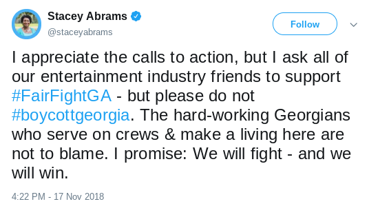 Screenshot-2018-11-21-at-12.59.48-PM Hollywood Actor Says He Won't Work In Georgia After Brian Kemp Voter Fraud Celebrities Donald Trump Politics Social Media Top Stories 