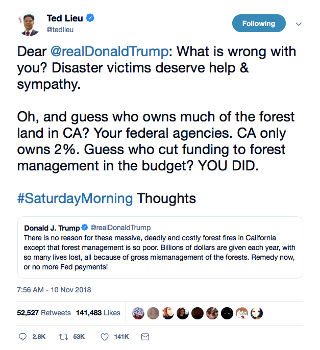 Screenshot-at-Nov-11-08-35-38 Trump Tries To Educate Public On CA Wildfires & Makes A Total Fool Of Himself Donald Trump Environment Featured Politics Social Media Top Stories 