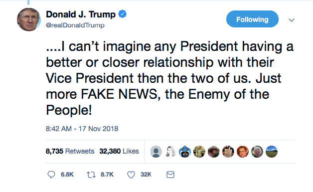 Screenshot-at-Nov-17-14-55-51 Trump Tweets Weird Weekend Defense Of His Relationship WIth VP Pence Donald Trump Featured Politics Social Media Top Stories 