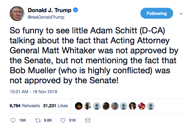 Screenshot-at-Nov-18-14-01-33 Adam Schiff Instantly Responds To Trump's Tweet Attack & Donald Is Floored Donald Trump Featured Politics Social Media Top Stories 