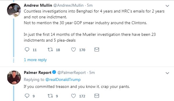 TrumpRant1 Trump Goes Berserk About Mueller On Twitter Like A Future DOC Member Donald Trump Featured Hillary Clinton Mueller Top Stories 