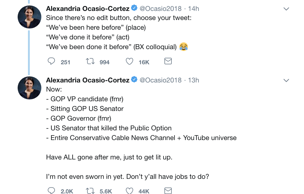 Screen-Shot-2018-12-03-at-8.43.32-AM Ocasio-Cortez Tells Mike Huckabee To Save The Lying For Sarah Like A Boss Corruption Election 2018 Politics Top Stories 