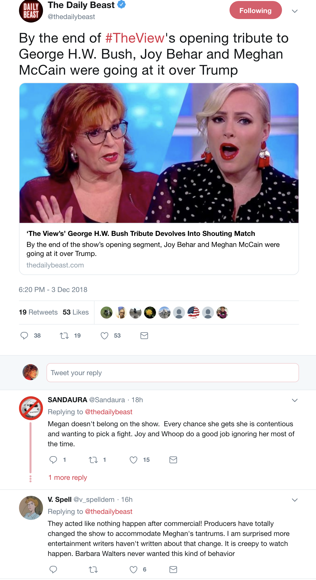 Screen-Shot-2018-12-04-at-12.02.46-PM Joy Behar Explodes On 'Entitled Bitch' Meghan McCain During LIVE Taping Celebrities Corruption Donald Trump Media Politics Top Stories 