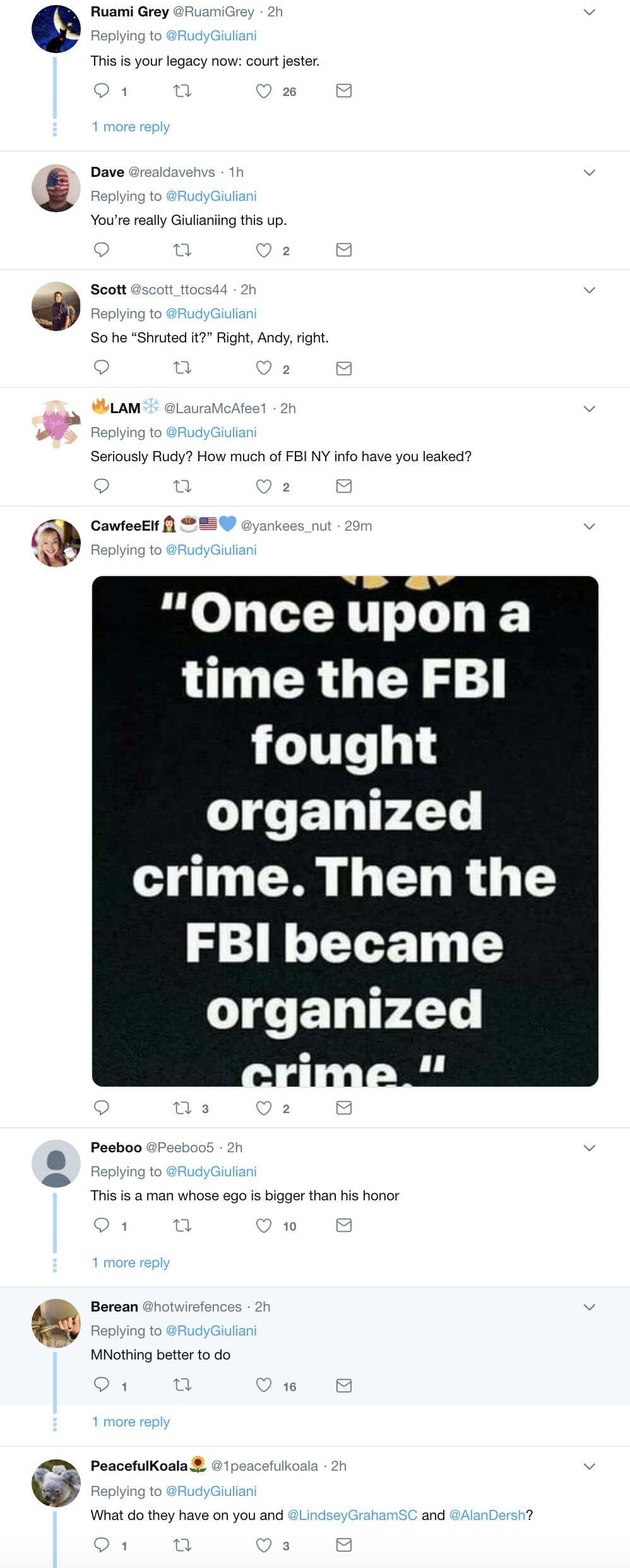 Screen-Shot-2018-12-18-at-10.24.11-AM Giuliani Crosses Over To The Crazy Side With Weird Comey/'Snow White' Tweet Corruption Donald Trump Politics Robert Mueller Russia Top Stories 