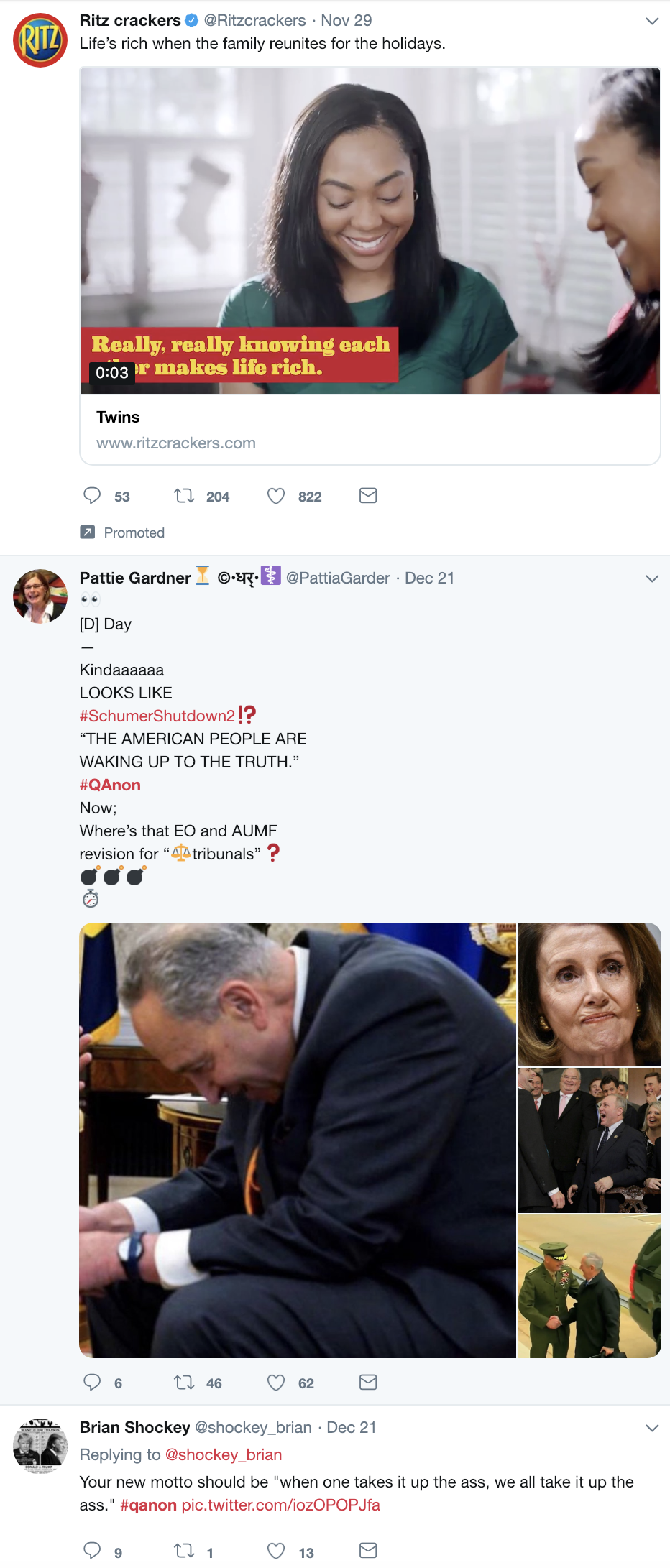 Screen-Shot-2018-12-23-at-10.44.38-AM Trump-Supporting 'QAnon' Conspiracy Theorists Whine About Being Alone For X-Mas Corruption Donald Trump Election 2016 Election 2018 Election 2020 Social Media Top Stories 
