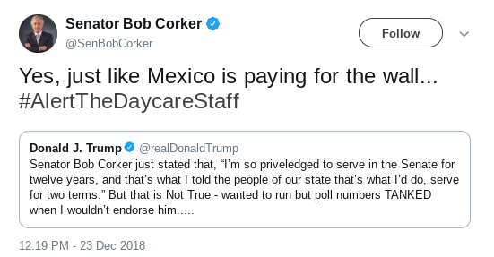 Screenshot-2018-12-23-at-6.23.51-PM Bob Corker Responds To Trump's Sunday Night Twitter Attack On Him Donald Trump Politics Social Media Top Stories 