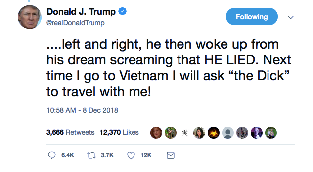 Screenshot-at-Dec-08-14-31-46 Trump Belligerently Tweet-Rants About 'Da Nang' During Mental Collapse Donald Trump Featured Military Politics Social Media Top Stories 